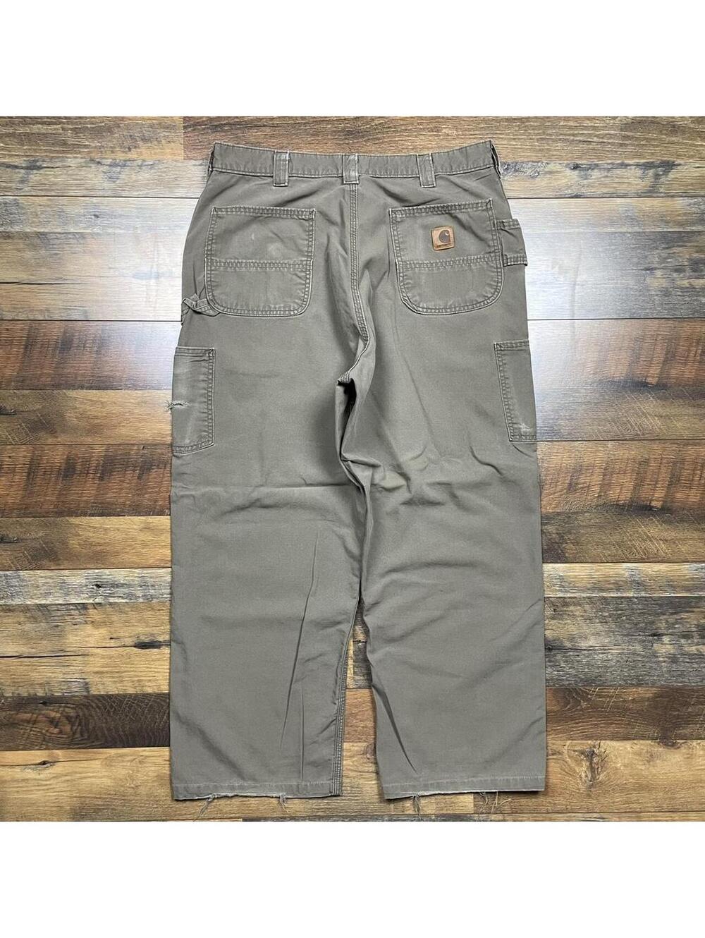 Carhartt Pants Mens 38x32 Loose Fit Workwear Dungaree Carpenter B151 LBR